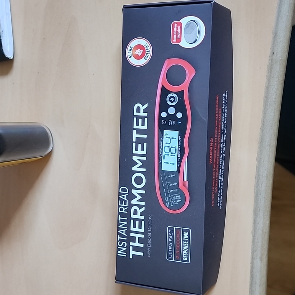 Alpha Grillers Instant Red Thermometer